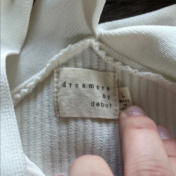 Ivory Halter Neck Ribbed Top - Picture 2 of 2